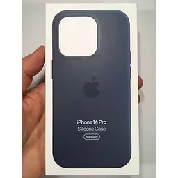 Оригінальний силіконовий чохол Apple Silicone Case MagSafe Storm Blue для iPhone 14 Pro (6.1") (MPTF3ZM/A) - мініатюра 6