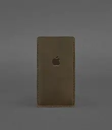 Шкіряний чохол для iPhone 13 Темно-коричневий Crazy Horse - мініатюра 2