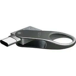 USB флеш-накопичувач Silicon Power Mobile C80 64GB USB-A 3.2 Gen 1 / USB-C Silver (SP064GBUC3C80V1S) [134403] - мініатюра 4