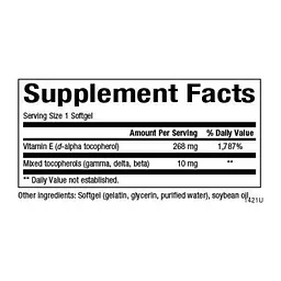 Mixed Vitamin E 268 mg (400 IU) - 90 softgels - мініатюра 2