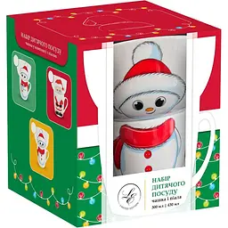 Набір дитячого посуду Limited Edition Snowman 2 предмети (YF6040) - мініатюра 2