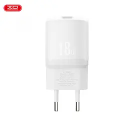 Зарядний пристрій адаптер живлення мікро XO L157 18 W 1 USB-A блок білий - мініатюра 3