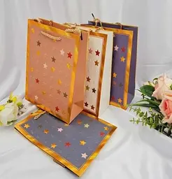 Пакет паперовий "Шалені Зірочки", 23x18x10 см в асортименті