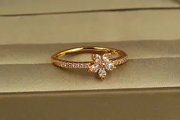 Кільце Xuping Jewelry Квітка блиску р 17 золотисте - мініатюра 2