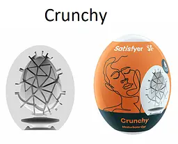 Мастурбатор-яйце Satisfyer Egg Crunchy Satisfyer 73-9043408; IG043408; SO5525 91940 - мініатюра 2