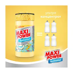 Засіб для ручного миття посуду Maxi Power Банан 1000 мл (4823098408499) - мініатюра 3