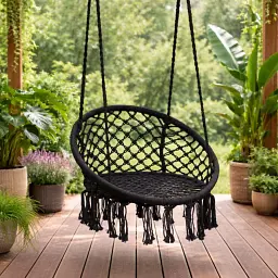 Садова гойдалка-гамак MultiGarden Black - мініатюра 4