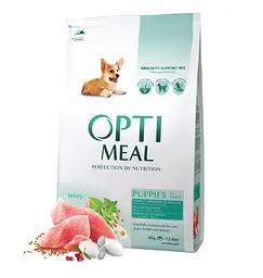 Сухий корм для цуценят Optimeal, індичка, 4 кг (B1760301) - мініатюра 2
