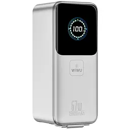 Портативний ЗП Power Bank WIWU PM501 Power Mega PD67W with cable 15000 mAh Silver - мініатюра 4