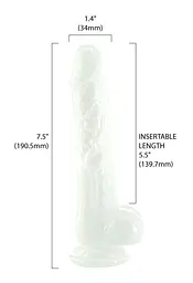Фалоімітатор з перламутровим переливом Addiction Pearl 7.5 Dong, 14.6х3.4 см - мініатюра 3