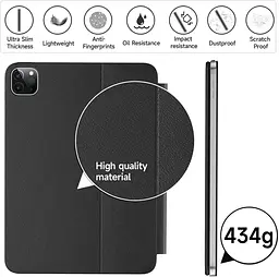 Чохол-клавіатура HOU для iPad Air 11 дюймів M2/M3 та iPad Air 5th/4th(2022/2020) та iPad Pro 11 дюймів 4th/3rd/2nd/1st (2018-2022) - мініатюра 3