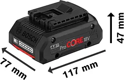 Акумулятор Professional ProCore 18В 4А·год 0.6кг Bosch hoz0014247 - мініатюра 7