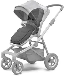 Теплий конверт-накидка Thule Footmuff City Grey Melange (TH 11000303) - мініатюра 2