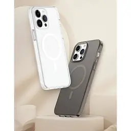 Чохол Vokamo Glacier для iPhone 15 з магнітом білий матовий - мініатюра 9