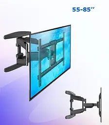 Настінне кріплення для телевізора для діагоналей 55"-85" поворотний кронштейн на стіну V-Star S65 - мініатюра 3