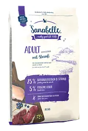 Сухий корм Sanabelle Adult для дорослих кішок зі страусом 10 кг