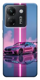 TPU чохол Demsky Pink neon car для Xiaomi Poco M7 Pro 5G