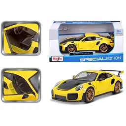 Ігрова автомодель Maisto Porsche 911 GT2 RS 1:24 (31523 yellow) - мініатюра 15