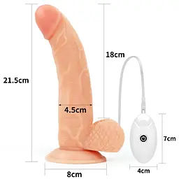 Страпон LoveToy Easy Strapon Set 8.5'' 21.5 см тілесний - мініатюра 4