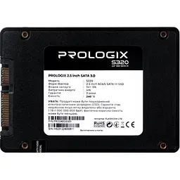 SSD накопичувач Prologix S320 240GB SATAIII TLC (PRO240GS320) [175076] - мініатюра 2