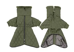 Тепла зимова куртка для собак Wan Talk Winter Warm High Collar Dog Green Clothes з високим коміром, S - мініатюра 2