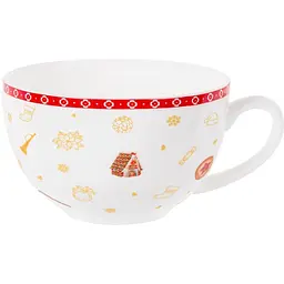 Чайний набір Lefard Christmas Delight, 250 мл, білий з червоним (985-143) - мініатюра 2