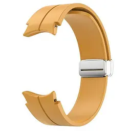 Ремінець для Samsung Galaxy Watch 4 Classic 46mm - жовто-гірчичний ширина кріплення 20мм силікон Watchbands Cls (W15-6WB40151999) - мініатюра 2