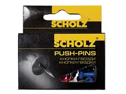 Кнопки-цвяхи SCHOLZ 30шт , ,кольорові, 4841 - мініатюра 2