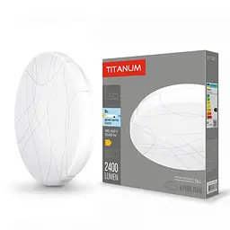 LED світильник настінно-стельовий Titanum Криві лінії 32W 5000K (26683-000) - мініатюра 1