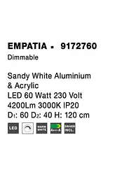Світильник підвісний EMPATIA Nova Luce 9172760 - мініатюра 4