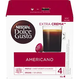 Набір кави в капсулах Nescafe Dolce Gusto Americano 48 шт. 408 г (3 пак. x 16 шт. 136 г) - мініатюра 2
