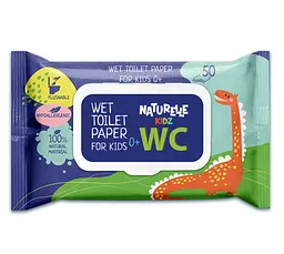 Вологий туалетний папір Naturelle Kids 50 шт.