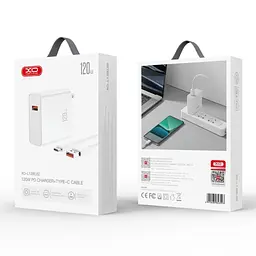 Блок живлення з кабелем XO WALL CHARGER L128 120W - мініатюра 3