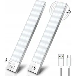 USB світильник для шафи LED 23 см 3000 K 2 шт 2 Вт OUILA