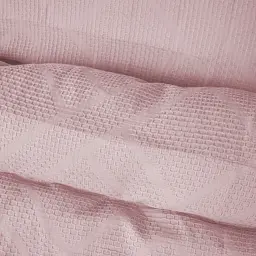 Простирадло MirSon №20-00 Waffle Powder 200x220 см пудрове (2200011032542) - мініатюра 5