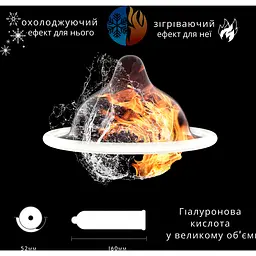 Презервативи Olo 0.01 Ice and Fire з термоефектом ваніль 3 шт. (ROZ6501053487) - мініатюра 3