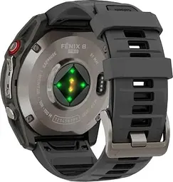 Смарт-годинник Garmin Fenix 8 Pro 51 mm AMOLED Titanium with Graphite/Black Silicone Band (010-03199-10/11) - мініатюра 2