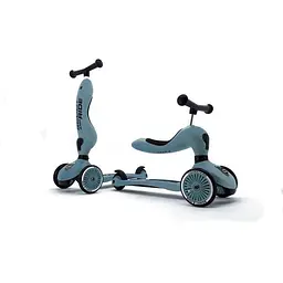 Самокат Scoot and Ride Highwaykick сіро-синій (SR-160629-STEEL) - мініатюра 4