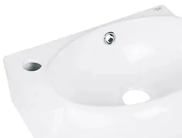 Комплект Qtap Leo: Раковина підвісна овальна ліва 430x285x160 мм White + Донний клапан PU02O (QT11115011LWN47332) - мініатюра 5