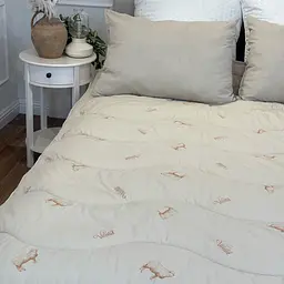 Ковдра полуторна вовняна Viluta Premium 21383 140x205 см бежева