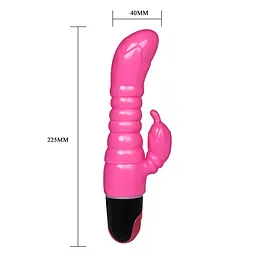 Вібратор-кролик Baile 8.9'', 22.5 см (рожевий) - мініатюра 6