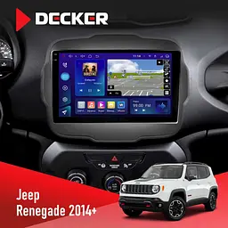 Штатная магнитола Jeep Renegade 2014+ Decker D9-009 4x64, DSP, 4G, 2k Decker (НФ-00008840)