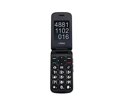 Мобільний телефон Sigma mobile Comfort 50 Shell Dual чорний 'бабушкофон - розкладачка', 2 MiniSim, дисплей 2.4' кольоровий (240x320)