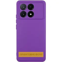 Чохол TPU GETMAN Liquid Silk Full Camera для Motorola Moto G15 4G / G15 Power / G17 / G17 Power Фіолетовий / Purple