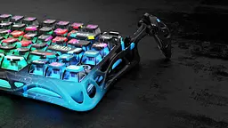 Клавіатура GravaStar Mercury V75 Pro 80keys Magnetic Jade Gaming 8K USB-A RGB Neon Graffiti (GSV75PRO_U_CG_BLK) - мініатюра 10