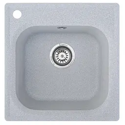 Мийка кухонна Valetti 1N гранітна, сіра 430х445 мм - мініатюра 6