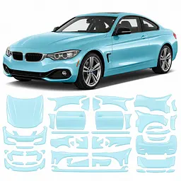 Антигравійна захисна бронеплівка за лекалами для BMW 4 Series F32 2013-2020 - повний кузов