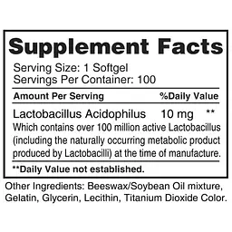 Пробіотик Earths Creation Probiotic Acidophilus 100 софт гель (1091-817 431) - мініатюра 2