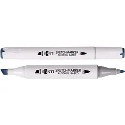 Набір спиртових маркерів Santi Professional SA-BG7 синьо-сірий 6 шт. (390836)
