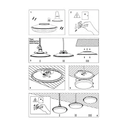 Світильник LED підвісний ДСП VIOLUX 22W 2200Lm 5000K MW Sensor IP54 ( 243501 ) - мініатюра 4